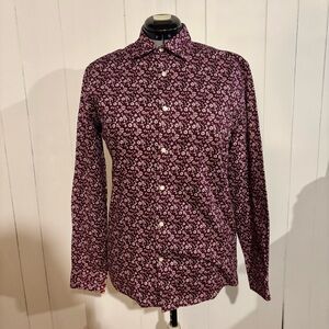 Tommy Hilfiger Purple Casual Button Down Shirt